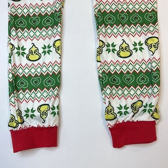 Dr. Seuss Grinch Christmas Toddler Red Green White Footless Sleeper Size 2 - Picture 4 of 7